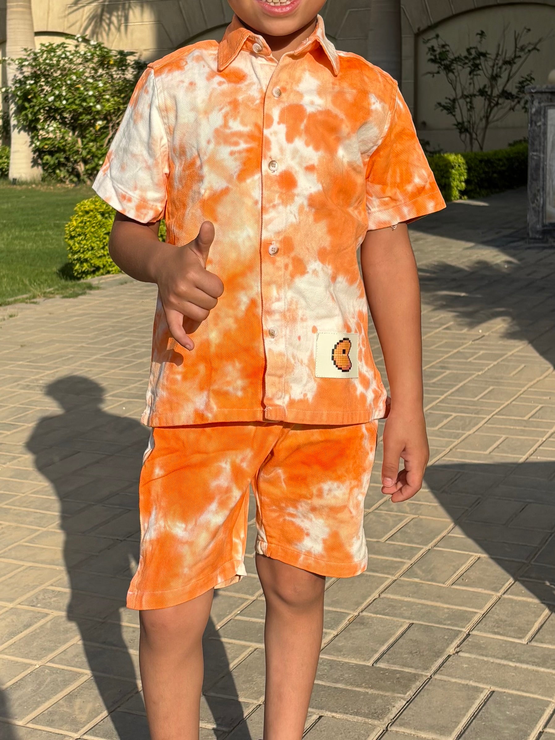Printed Gabardine Set