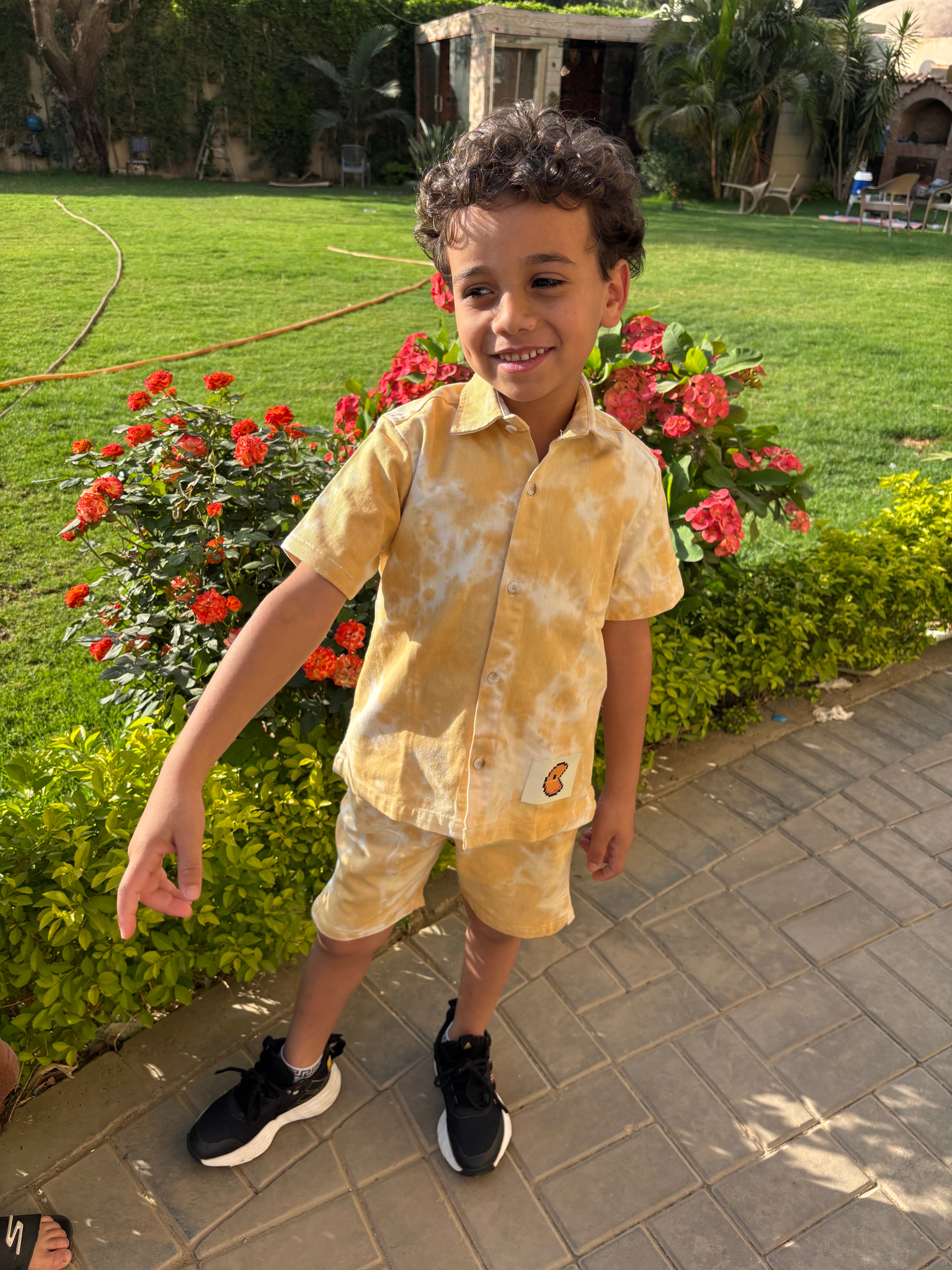 Printed Gabardine Set